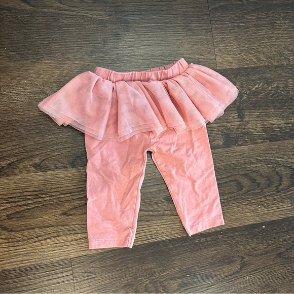 The Children's Place Other - Children’s Place 3-6 Month pink tulle skirted leggings